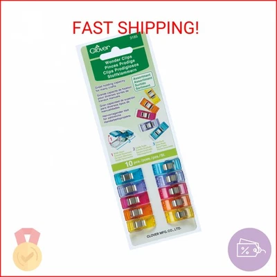 Clover 10-Piece Wonder Clips, Classic, Colors May Vary - Image 1 of 2