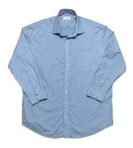 EUC Mens Calvin Klein Wrinkle Free Pocket Stretch Dress Shirt Size 17-17.5/32-33 - Picture 1 of 3