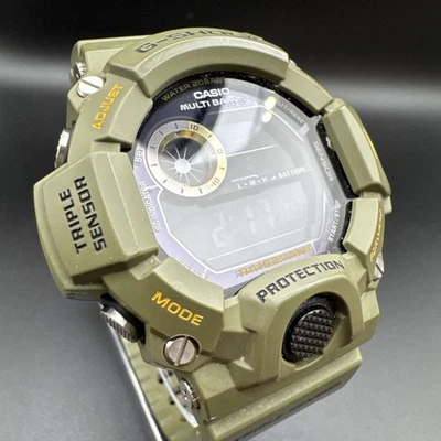 Casio G Shock Rangeman Watch GW-9400 Used with Light Wear Olive Green - Image 1 of 4