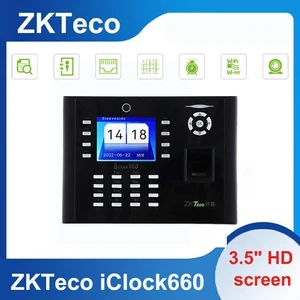 ZKTeco iClock660 Fingerprint Time & Attendance and Access Control Terminal 3.5" - Picture 1 of 14