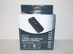 Hampton Bay Universal 3 Speed Ceiling Fan Remote Control + Receiver 1005 521 941 - Picture 1 of 16