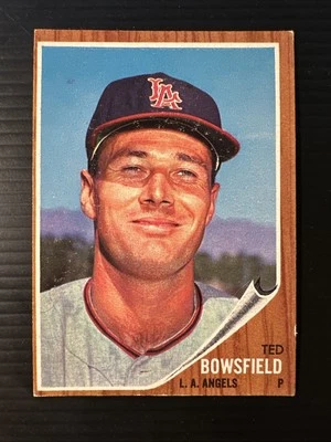 1962 TOPPS #369 TED BOWSFIELD LOS ANGELES ANGELS EX *Hot Corner Vintage* - Image 1 of 2