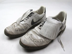 Vtg 80s 1983 Nike Wing Tip Golf Cleats Shoes Field General Block Sz 10 US Tiger - Picture 1 of 12