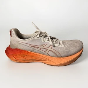 ASICS NovaBlast 4 White Moonrock Orange Running Shoes 1011B693-103 - Size 12 - Picture 1 of 10