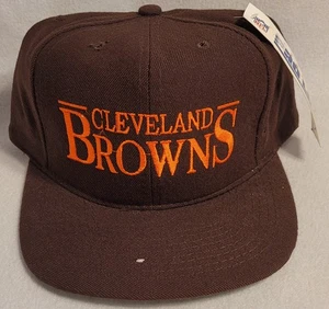 Cappello Berretto Snapback Nuovo con etichette Vintage anni 90 Annco Cleveland Browns NFL Pro Line (Difetto) - Foto 1 di 7