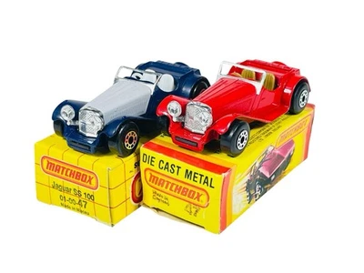 Matchbox Superfast (2) Varied MB47 Jaguar SS100 w/Yellow Boxes - Image 1 of 4