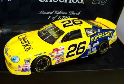 1:24 1998 RACING CHAMPIONS AUTHENTICICS #26 CHEERIOS FORD TAURUS JOHNNY BENSON SIN USAR, EN CAJA Foto 1 de 4