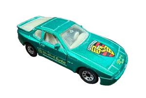 1987 Matchbox Diecast Metallic Green Porsche 944 Turbo Diecast Car - Picture 1 of 9