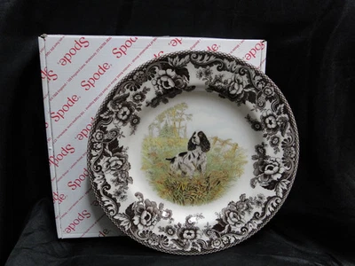 Spode Woodland English Springer Spaniel Hunting Dog: NEW Dinner Plate, Box - Image 1 of 4