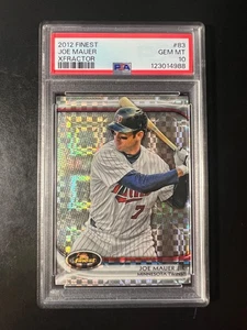 2012 Finest X-Fractors #83 Joe Mauer PSA 10 Twins POP 6 - Picture 1 of 2