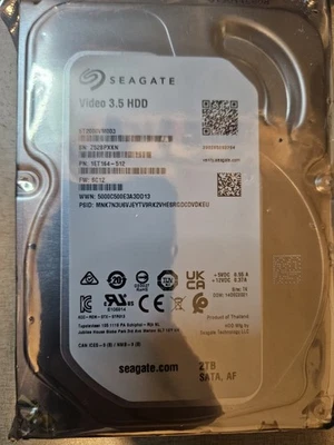 Seagate Video 3.5 HDD 2TB SATA, AF - Image 1 of 3