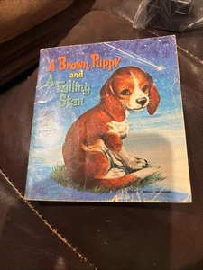 A BROWN PUPPY & A FALLING STAR : Elizabeth Ross : Florence Sarah Winship : vtg - Foto 1 di 4