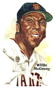 WILLIE MCCOVEY Perez- Steele Hall of Fame  Postcard Unsigned - NM - Picture 1 of 1