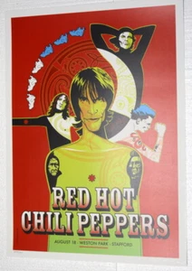 RED HOT CHILI PEPPERS - 2001 - WESTON PARK - CRAIG PHILLIPS - POSTER - STAFFORD - Picture 1 of 4