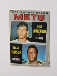 ROOKIE STARS 1970 TOPPS BASEBALL CARD #348 NEW YORK METS MISCUT - Picture 1 of 2