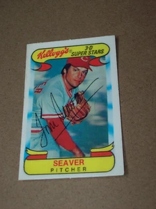 Tarjeta de béisbol 1978 Kellogg's 3-D Super Stars Tom Seaver #27 casi nueva sin grietas - Imagen 1 de 2