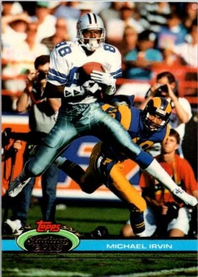 1991 Stadium Club #37 Michael Irvin NearMint/Mint - Image 1 of 2