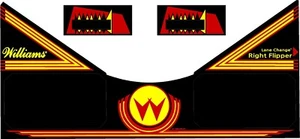 Williams Comet Pinball Machine Apron Decal Set - Picture 1 of 1