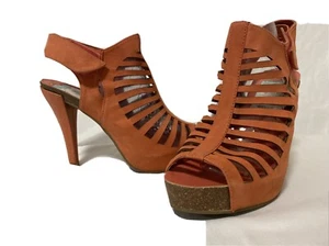 Vince Camuto POSEIDON Women’s Heels Fashion Sandals$138 orange, Size 7.5 M...WS - Picture 1 of 11