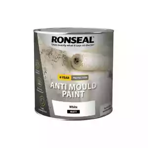 Ronseal vernice antimuffa 6 anni bianco opaco - 750 ml - 2,5 L - Foto 1 di 5