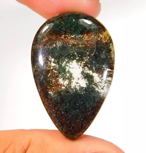 Cabochon pera al quarzo pera lodolite naturale 49CT CL271 - Foto 1 di 6
