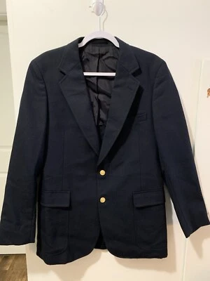Blazer English Manor Para Hombre 40 Azul Marino y Dorado Botón Marinero Abrigo Deportivo De Colección Foto 1 de 4