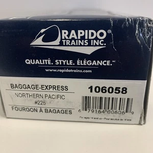 HO RAPIDO 106058 BAGGAGE - EXPRESS Northern Pacific # 225 New/box - Picture 1 of 2
