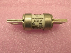Bussmann FWH-125B 125A 500v Fuse, NEW, Fast Tracked Shipping - Picture 1 of 3