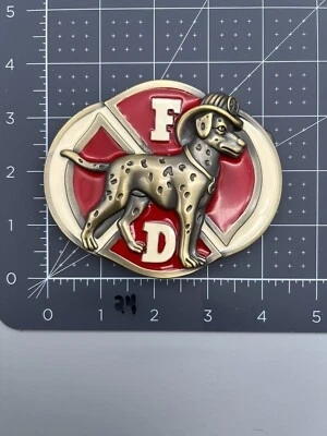 Hebilla de cinturón dálmata cruz maltesa del Departamento de Bomberos (24) Foto 1 de 2