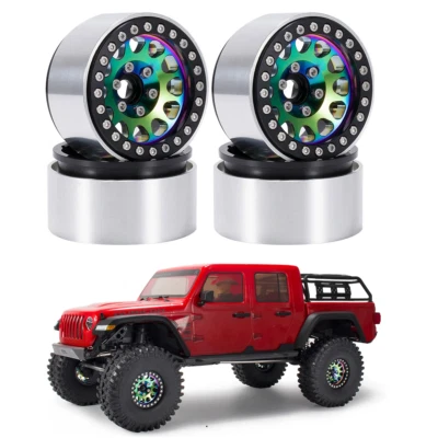Colorful 1.9" Offset-5mm Beadlock Wheel Rim for 1/10 Axial SCX10 TRX4 Gen8 Capra - Image 1 of 4