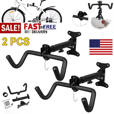 Soporte de montaje en pared para almacenamiento de bicicletas para ciclismo acero garaje soporte para ahorrar espacio Foto 1 de 4