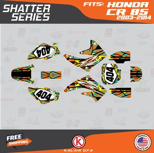 Kit de gráficos para Honda CR 85 2003-2014 CR85 Shatter - naranja - Imagen 1 de 6