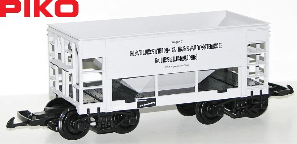 Piko G Schüttgutwagen Nummer 7 der Naturstein- & Basaltwerke Mieselbrunn - NEU