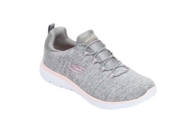 Zapatilla deportiva sin cordones Skechers Summits Quick Getaway gris ancha 8 1/2 para mujer Foto 1 de 4