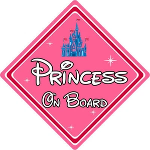 Baby On Board Car Sign - Disney Princess – Princess Castle - Picture 1 of 5