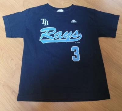 Tampa Bay Rays Evan Longoria Baseball Jersey T Shirt Youth 7 Nice Adidas MLB - Image 1 of 3
