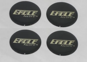 4 - NEW EAGLE ALLOYS WHEEL RIM CENTER CAP STICKER LOGO 1-3/4" / 45MM / 1.75" DIA - Picture 1 of 1