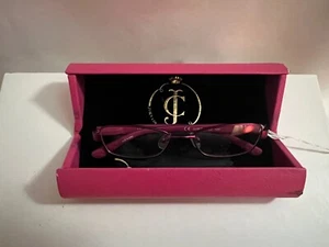 JUICY COUTURE JU907 01Z2 Pink Girls Kids Oval Full Rim Eyeglasses 45-15-120 B:24 - Picture 1 of 3