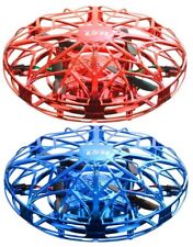 Induction Blue & Red UFO Drone - Quad Copter -For Kids, Adults - Christmas/Birt