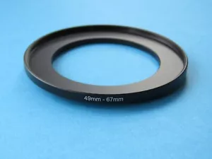 49mm to 67mm Step Up Step-Up Ring Camera Lens Filter Adapter Ring 49mm-67mm - Picture 1 of 2
