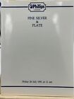 Philips Catalog: Fine Silver & Plate: July 26, 1991