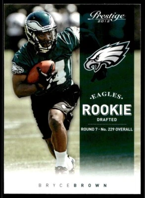 2012 Panini Prestige Bryce Brown Rookie G8 Philadelphia Eagles #258 - Image 1 of 2