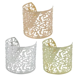 Premium Wide Artistic Cuff Bangle Bracelet - Different Colors Available - Picture 1 of 7