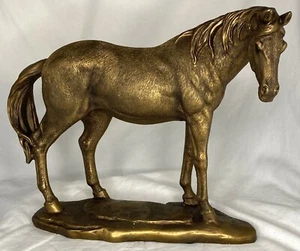 Comfy Hour Farmhouse Collection Resin 8" Brown Copper Horse - Picture 1 of 5