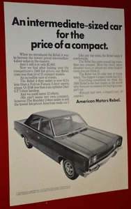 1969 AMC REBEL ORIGINAL VINTAGE ADVERTISEMENT PRINT AD-69 - Bild 1 von 1