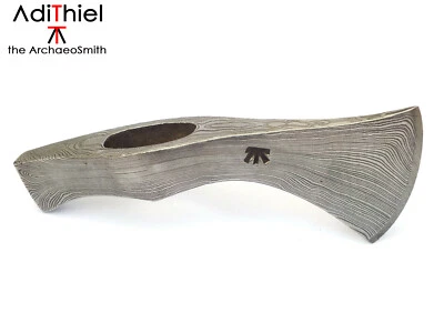 F_02c Hammer Poll TOMAHAWK con borde de corte de acero Damasco (hacha, hacha) Foto 1 de 4