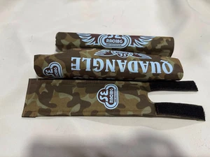 Juego de almohadillas cuatangulares marco manillar barra vástago bmx rehecho camuflaje - Imagen 1 de 3