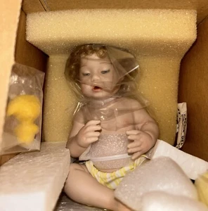 VTG RARE Ashton Drake Porcelain Baby Doll Mini Clean As A Whistle 1997 (11738nd - Picture 1 of 14