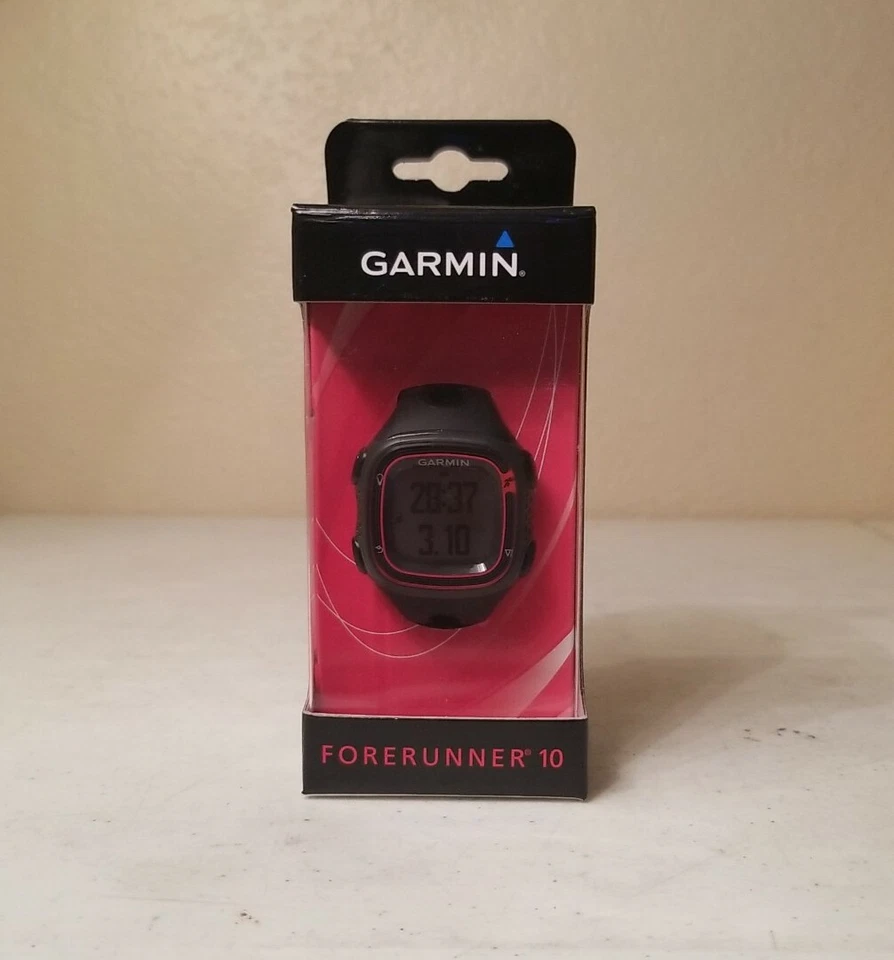 New Garmin Forerunner 10 GPS Running Watch- Black & Red (Discontinued) 2014 - Image 1 of 4