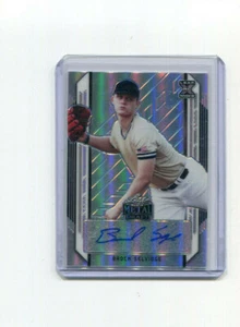 2021 Leaf Metal Draft Silver Prismatic Autographs Brock Selvidge Rookie Auto - Picture 1 of 1